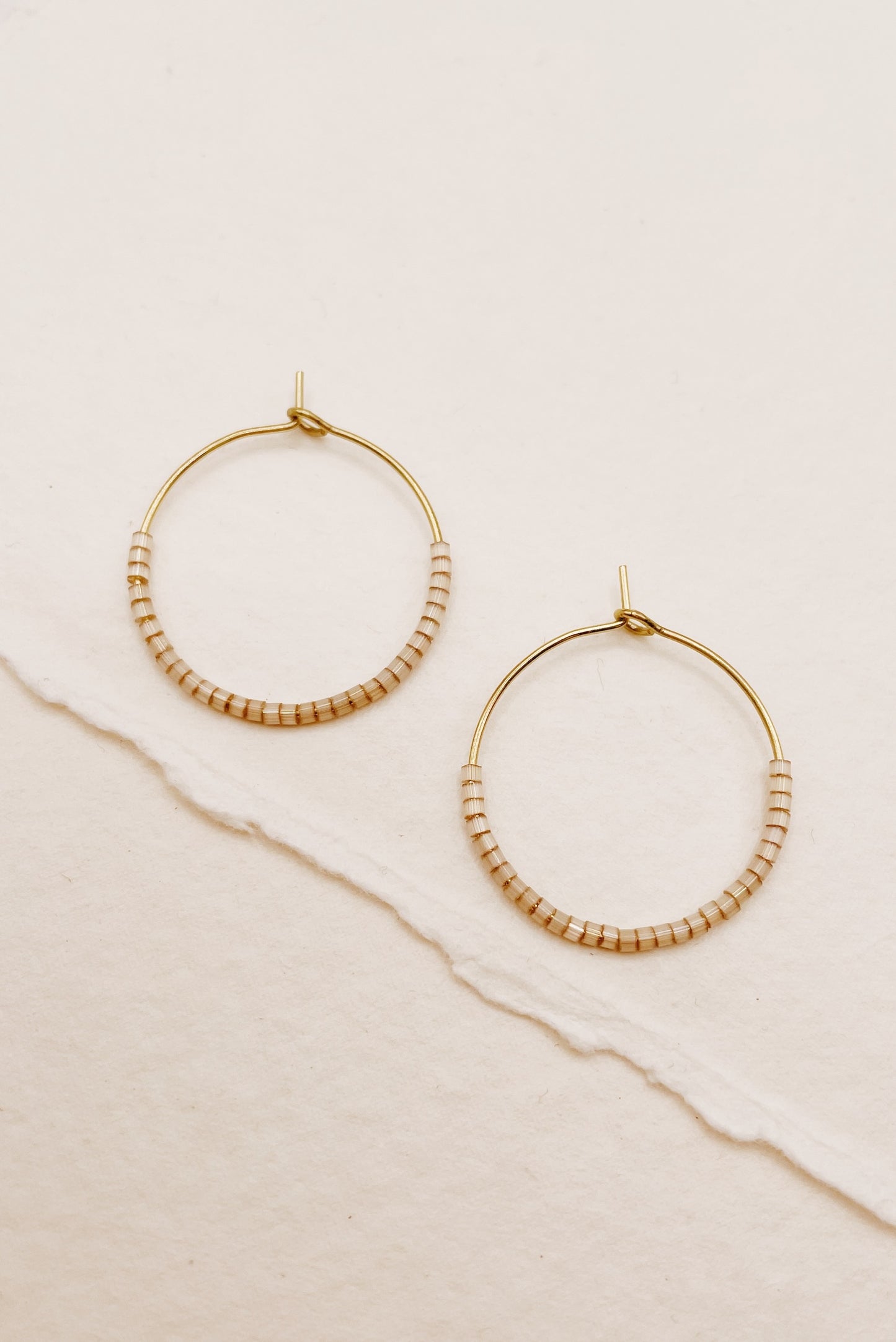 SKINNY HOOPS Creolen | puderrosa