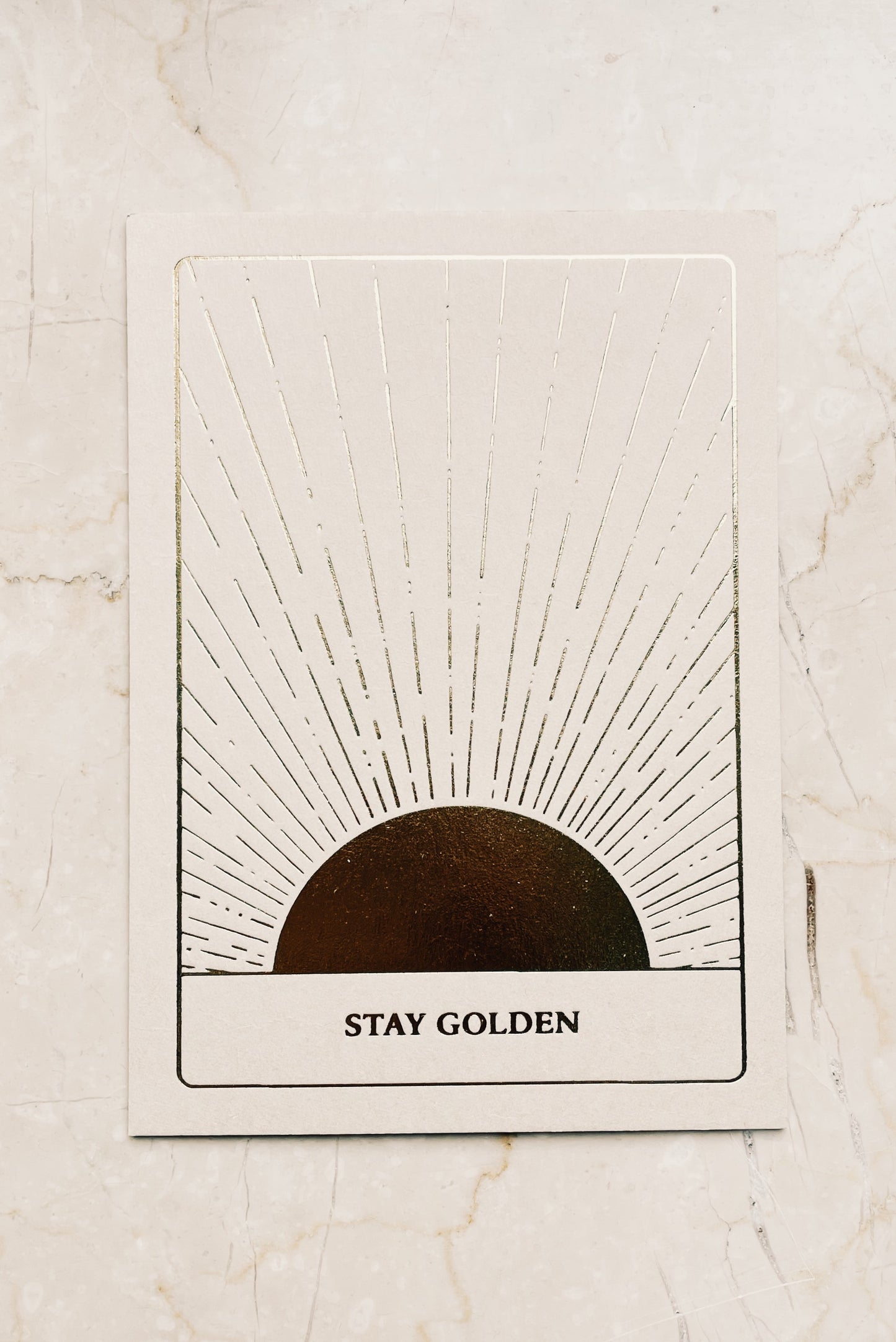 Card - STAY GOLDEN - GOLD EDITION