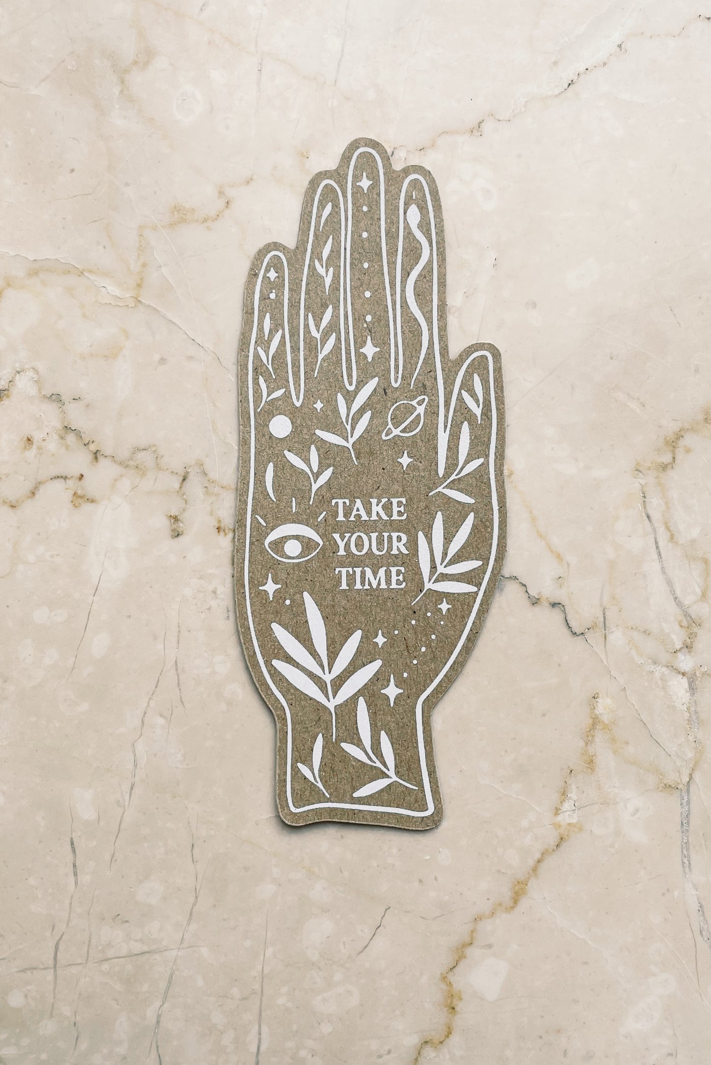 Sticker - TAKE YOUR TIME - KRAFT PAPER STICKER 