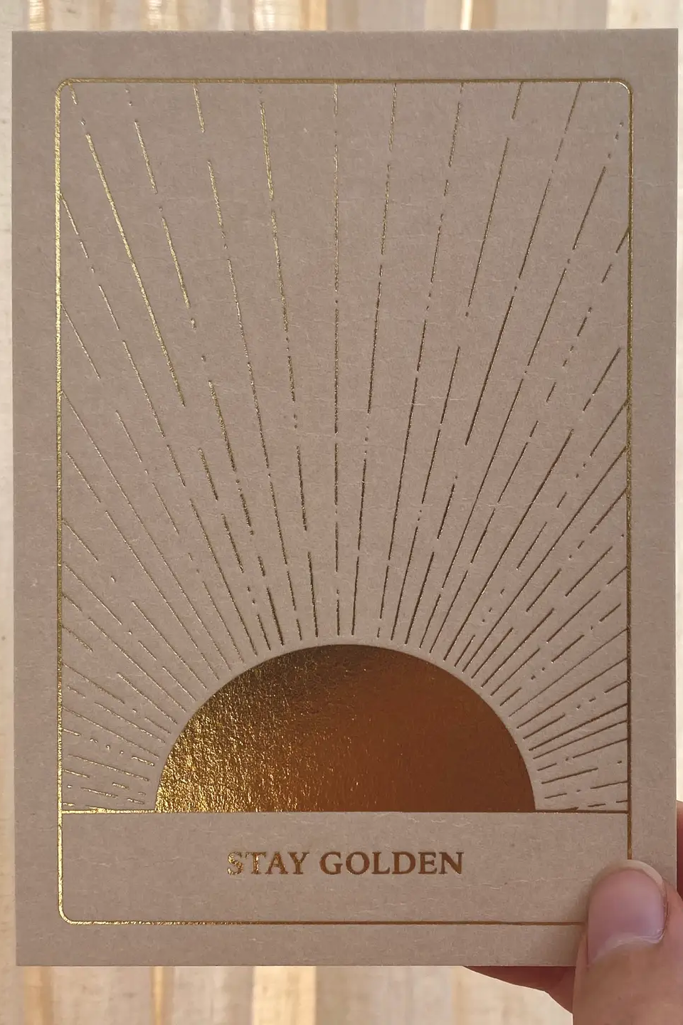 Card - STAY GOLDEN - GOLD EDITION