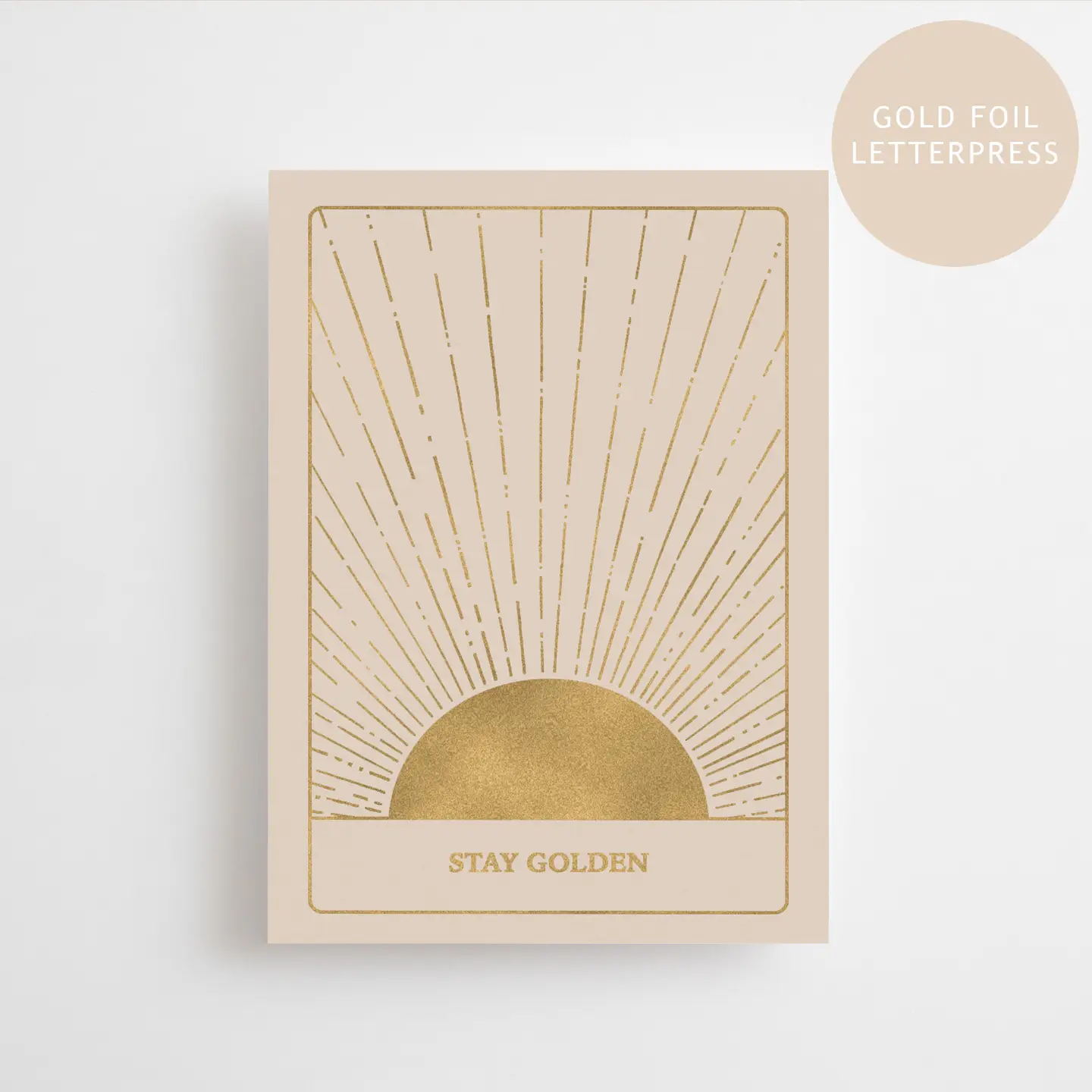 Card - STAY GOLDEN - GOLD EDITION