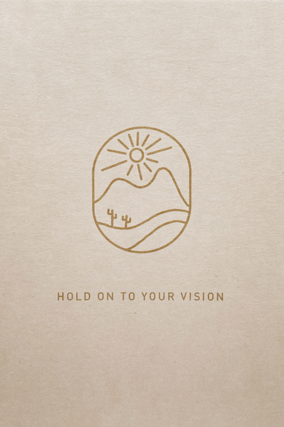 Postcard - HOLD ON TO YOUR VISION