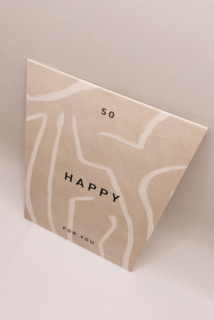 Postcard - SO HAPPY FOR YOU