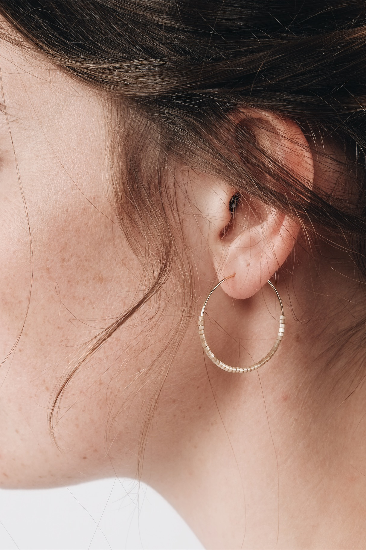 SKINNY HOOPS Creolen | puderrosa