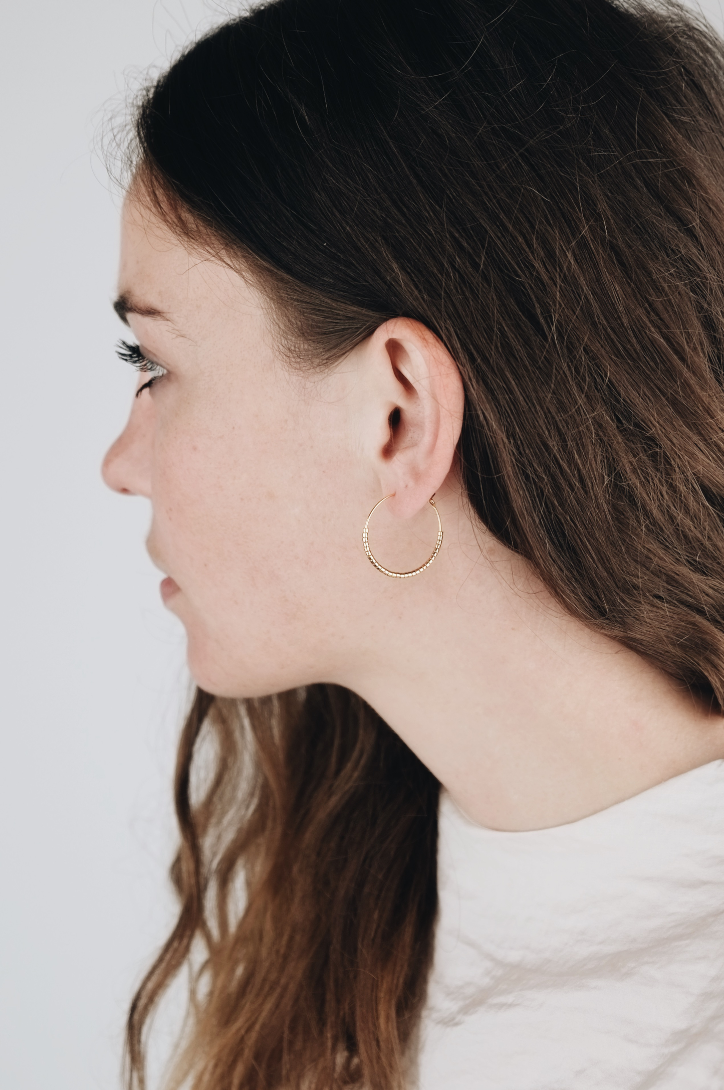 SKINNY HOOPS Creolen | gold